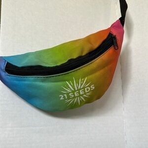 21 Seeds Rainbow Fanny Pack EUC